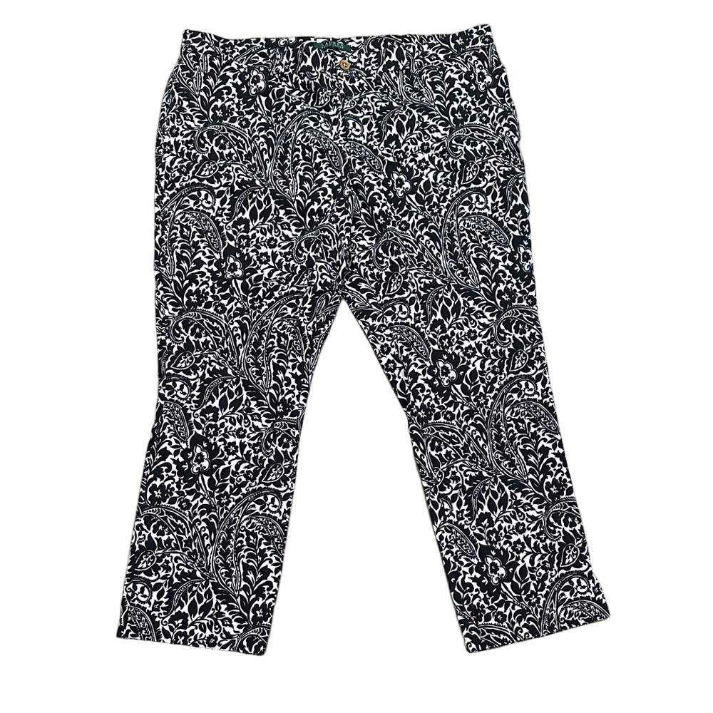 Lauren Ralph Lauren Plus Size Floral Print Pants Size 16